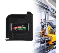 Testeur de batterie portable pour piles bouton AA/AAA/C/D/9 V/1,5 V, plage de 0 à 12 V, indicateur d'alimentation à code couleur, vérification rapide de l'état de la batterie, design portable