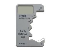 Testeur de batterie pour AA C D 9 V 1,5 V | Écran LCD Détecteur de piles ménagères | Analyseur portable avec affichage LED avec moniteur à économie d'énergie pour l'écoute