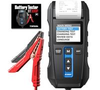 TOPDON Testeur de Batterie BT300P12V 24V Testeur batterie voiture professionnel Analyseur de système de démarrage avec imprimante intégrée pour voiture camion SUV moto bateau