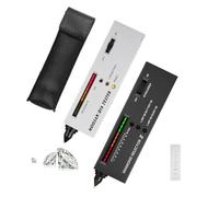 Testeur de bijoutier, Diamond Selector, Testeur de Diamant électronique, testeur de Diamant Audio LED Portable avec sélecteur de Diamant II, testeur de moissanites, 2 manuels, 2 Plateaux