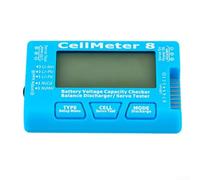 Testeur de bloc d'alimentation numérique avec écran LCD transparent, testeur de tension pour voiture et bateau 1-7S LiPo-LiFe-Ion NiMH NiCD (cellmeter8)