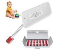 Testeur de bords tranchants, testeur de bords de produits pour jouets avec 21 capuchons de test de pression, outil de test de précision pour la sécurité des jouets, instrument de détection