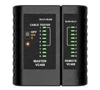 Testeur De Câble Ethernet | Outil Réseau VC468, Signal De Détecteur | Testeur Ethernet 10.3x9.8x2.8cm/4.06x3.86x1.1 pouces pour la continuité de tension optique de Circuit