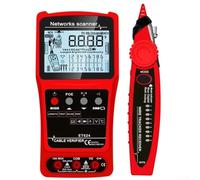 Testeur de câble réseau 3 en 1 ET628 avec fonctions multimètre, traceur de fils pour lignes téléphoniques, écran LCD, pointeur rouge, sensibilité réglable, boîtier ABS (ET624)