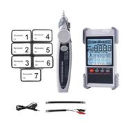 Testeur De Câble Réseau Avec Affichage LCD, Recherche Numérique Analogique, Test POE, Longueur D'appairage, Plan Câblage Diagnostics Rapides Précis(ET618 7pcs Tool)