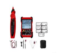 Testeur de câble réseau avec test PoE, appareil de localisation numérique de câble pour LAN/téléphone/BNC, mesure de la longueur du câble jusqu'à 600 m, technologie sans bruit, modèle ET616/ET618