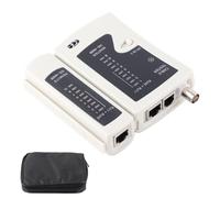 Testeur de Câble Réseau BNC NS - 468B, Analyseur RJ45 RJ11 avec Étui de Rangement, Alimentation DC 9V - Test Automatique Rapide, Résistant aux Chutes et Ergonomique, Idéal pour