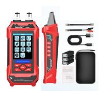 Testeur de Câble Réseau Compteur de Puissance Optique Multimètre VFL 4 EN 1, Traqueur de fil RJ45 CAT5 CAT6 CAT7 CAT8 Test UTP STP QC Longueur du Câble Scan Mapping Port Flashng Testeur POE (ET835)