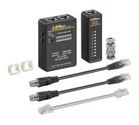 Testeur de Câble Réseau - GOOBAY - CAT 5/6 - Vérification des connexions - Télécommande LED - Prises RJ11/RJ45