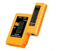 Testeur de câble réseau multifonction pour lignes téléphoniques RJ45 LAN et RJ11 avec modes de test stable et rapide (orange)