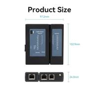Testeur De Câble Réseau RJ45 RJ11 RJ12 Outil De Test De Fil UTP For Téléphone Lan 8P8C CAT5 CAT6 CAT7 FTP Outil De Test De Cordon De Raccordement UTP Identification Précise(2 Pack)