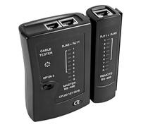 Testeur de câble réseau RJ45 - Testeur de câble Ethernet portable PoE pour câble LAN CAT7, CAT6, CAT5, câble téléphonique RJ11 (batterie non incluse)