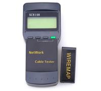 Testeur de câble réseau SC8108 CAT5 CAT6 RJ45 LAN Outil de test de câble téléphonique avec adaptateur de schéma de câblage