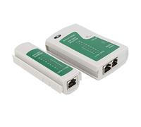 Testeur de Câble RJ45 RJ11, Kit de Test pour Réseau et Téléphone, Testeur Ethernet avec Adaptateur, Indicateur LED, Matériau ABS