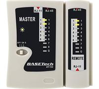 BASEtech Testeur de câbles BT-100 Adapté à RJ-45, RJ-11