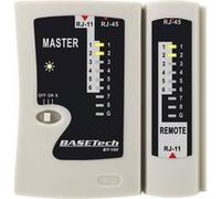 BASEtech Testeur de câbles BT-100 Adapté à RJ-45, RJ-11