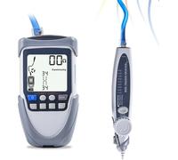 Testeur de câbles de réseau portable avec grand écran LCD Traceurs de fils numériques Continuité Batterie Tension Vérification de la polarité Test POE Testeur de câbles multifonctions avec lampe de po