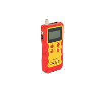 Testeur de câbles DeLOCK 86108 - BNC, RJ-12, RJ-45, USB - Écran LED, 9V - Dimensions 80x32x185mm - Jaune/Rouge - Sans piles