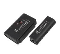 Testeur de Câbles Ethernet Réseau Rj45, Testeur de Continuité Noir | Cartographie Réseau, Format Portable, Précision Élevée, pour Rj11 Rj12 Cat5 Cat6 et Câbles Utp Stp