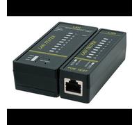 Testeur de câbles réseau LogiLink WZ0080 RJ-11 RJ-12 RJ-45 et SFP 70x92x27mm noir