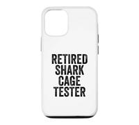 Testeur de Cage de Requin à la Retraite, Cadeau Amusant pour amputé Coque pour iPhone 12/12 Pro