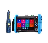 Testeur de caméra de sécurité CCTV 7 Pouces 6 en 1, Prend en Charge TVI8MP, CVI8MP, AHD8MP, EX-SDI8MP, testeur de vidéosurveillance Portable for caméra de Sortie DC12V