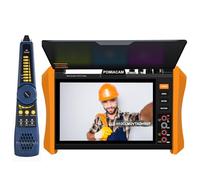 Testeur de caméra IP 8K multifonction pour écran 8 pouces 8 K H.265 8 MP TVI/CVI/AHD/SDI/CVBS Testeur de câble DMM TDR VFL Support 55 V POE++, port SFP HDMI et VGA (modèle : H12CLMOVTADHSEF)