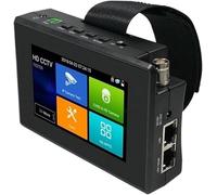 Testeur de Caméras IP CCTV avec Écran Tactile IPS 5,4 Pouces, Testeur de Câbles Réseau avec Contrôle PTZ et Sortie PoE pour l'Installation et la Maintenance de Caméras de Sécurité (Multi-Protocoles)