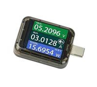Testeur de capacité USB C et moniteur de puissance, détecteur bidirectionnel de type C avec écran LCD pour mesurer la tension, le courant, la puissance, le temps et le MAh sur les appareils