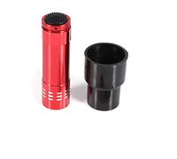 Testeur de chandelle à œufs, lumière LED fraîche et lumineuse, lampe à œufs de volaille, incubateur 4 couleurs en alliage d'aluminium, fonctionne à piles pour œufs de poulet, de (Rouge)