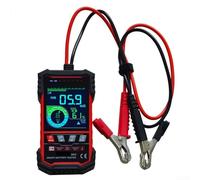Testeur de charge de batterie automobile 12 V/24 V avec affichage numérique, CCA et analyse de capacité | Matériau ABS, haute précision pour puce intelligente, convient pour les propriétaires de