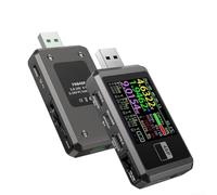 Testeur de charge USB DC avec écran TFT LCD de 4,5 cm, FNB48P pour détection de protocole de charge rapide, courant de tension, PD .0, Hu(argent)