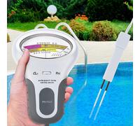 Testeur De Chlore Et De Ph 2 En 1 Pour Piscine, Analyseur De Niveau De Chlore (Cl2) Et De Qualité De L'eau Pour Spa, Appareil Portable Et Portatif.