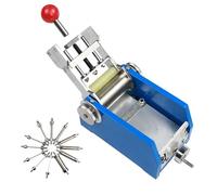 Testeur de cintrage de cylindre de film de peinture, testeur de courbure de mandrin cylindrique pour l'élasticité du revêtement, réglage par vis, convient pour les tests de 2 à 32 mm