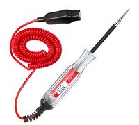 Testeur de circuit à écran LCD numérique 3-48 V avec fil à ressort étendu rétroéclairé pour véhicule lourd basse tension testeur de lumière numérique stylo de tension