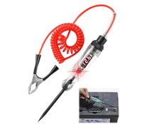 Testeur de Circuit Automobile CC Bidirectionnel 3-48V Testeur | Fusibles Electrique Stylo con Lampe Temoin et Écran LED Pince Crocodile Fil à Ressort pour Voiture Camion Tester la Basse Ten