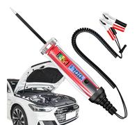 Testeur de circuit automobile-lumière d'essai numérique LCD mise à jour (1-75 V DC) | Stylo de testeur de tension LED pour voiture, sonde bidirectionnelle avec câble à ressort de 11,81 pieds, outil de