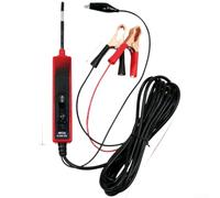 Testeur de circuit automobile pour détection de défauts ouverts courts avec indicateur de polarité de tension - Gadget de réparation de voiture 8A Corps ABS fusible rouge bleu 8 x 5 cm (rouge petite