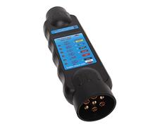 Testeur de Circuit de câblage pour remorque 12 V à 7 Broches, Outil de Diagnostic des Fils des Feux de remorquage, testeur de Prise et de connecteur à 7 Broches avec indicateurs