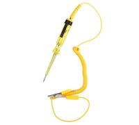 Testeur de Circuit de Tension Électrique de Voiture Stylo de Test Sonde Appareil de Contrôle 6V / 24V pour les Systèmes de Basse Tension, Fusible, Commutateur, Fils(Yellow)