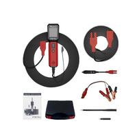 Testeur de circuit électrique, compatibilité 12V 24V, outil de diagnostic multifonctionnel, rouge