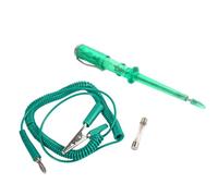 Testeur de Circuit Électrique, Crayon Test pour Auto Camion Voiture, Sonde Tournevis avec Lampe, 6V 12V 24V DC, Vert
