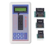 Testeur de circuit intégré TSH-06F - Testeur de transistor IC avec modes auto 5 V 3,3 V pour les ingénieurs en microélectronique (avec pinces)