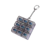 Testeur de commutateurs de claviers transparents avec mode d'éclairage dynamique, panneau de jouets Squirm Squirm Keychain mises à niveau LED Clear Change Tester