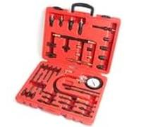 Testeur de compression - 0 à 40 bar - Kit d'outils de test de pression du moteur - Testeur de compression pour moteurs à essence et diesel - Testeur de compression