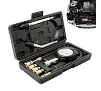 Testeur de compression de cylindre 20,7 bar, raccord rapide | Kit complet de test de cylindre de moteur pour pickup, moto, tracteur, camion, véhicule, remorque, berline