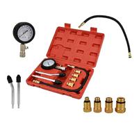 Testeur de Compression de Cylindre,Testeur de Compression Moteur,Compressiometre Essence et Diesel,0-300 PSI/0-21 kg/cm2 Compressiometre Moto,Pour Voiture et Moto M10 M12 M14 M18