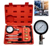 Testeur de compression : kit de testeur de compression, jauge de compression à essence, manomètre outil pour tester moto, moteur hors-bord, motoneige de voiture à essence moteur à gaz