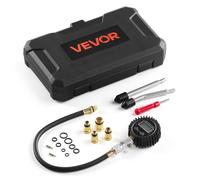 Testeur de Compression-VEVOR-pour Moteurs-Kit Compressiomètre Plage 0,7-13,8 bars-avec Coffret-4 Adaptateurs