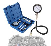 Testeur de Compression, yisight Coffret de Compressiomètre, 0-20 kg/cm²& 0-300 psi, Testeur Bougie Allumage avec 4 Adaptateurs M10 M12 M14 M18, pour Tester Moto, Voiture, Moteur à Gaz (bleu)